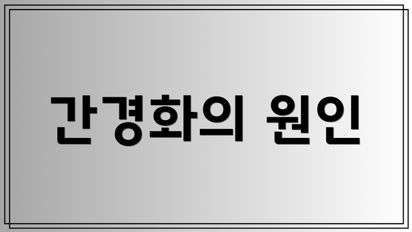 간경화의 원인