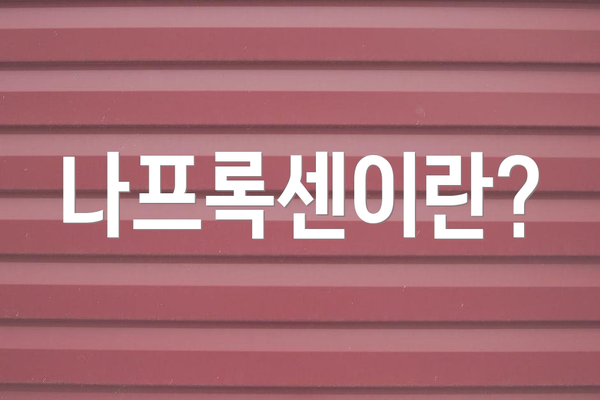 나프록센이란?