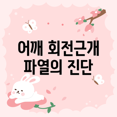 어깨 회전근개 파열의 진단