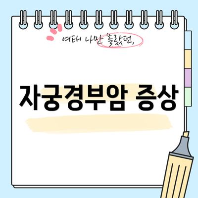 자궁경부암 증상