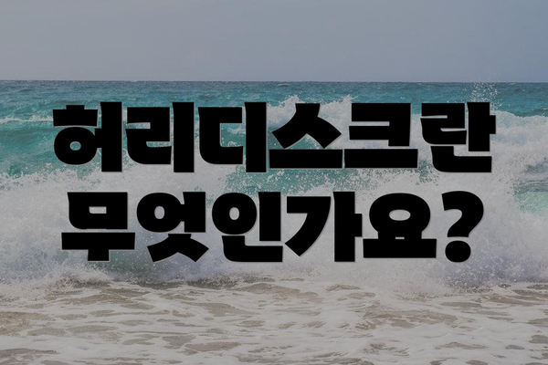 허리디스크란 무엇인가요?