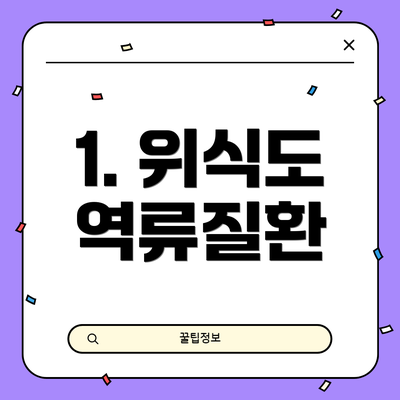 1. 위식도 역류질환