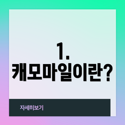 1. 캐모마일이란?