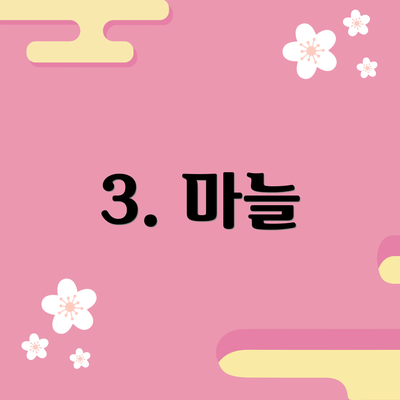 3. 마늘