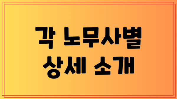 각 노무사별 상세 소개