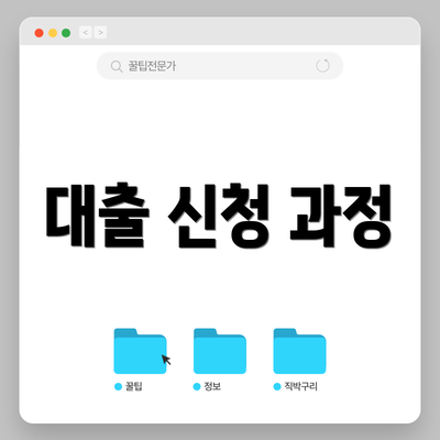대출 신청 과정