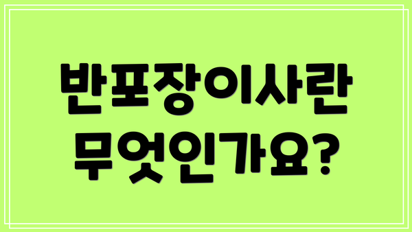 반포장이사란 무엇인가요?
