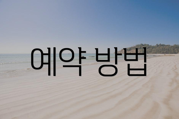 예약 방법
