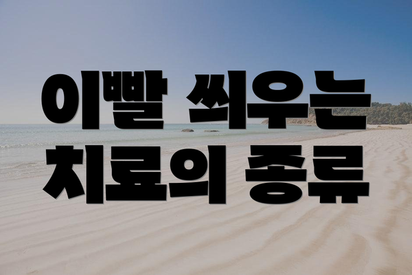이빨 씌우는 치료의 종류