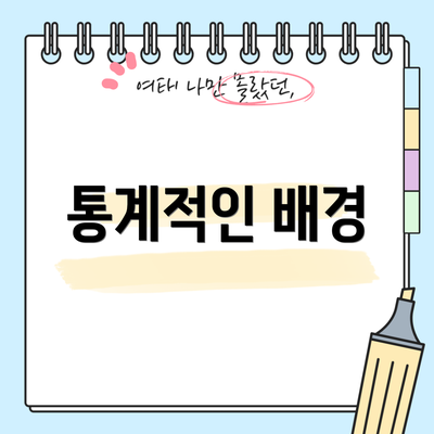 통계적인 배경
