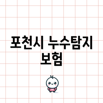 포천시 누수탐지 보험