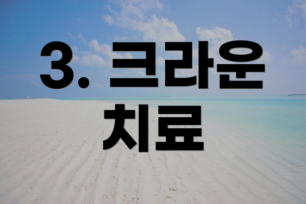 3. 크라운 치료